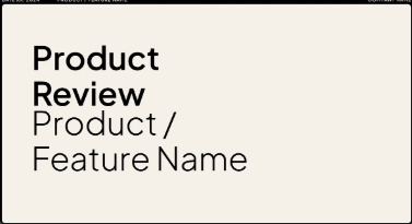 [UXUI]Product Review